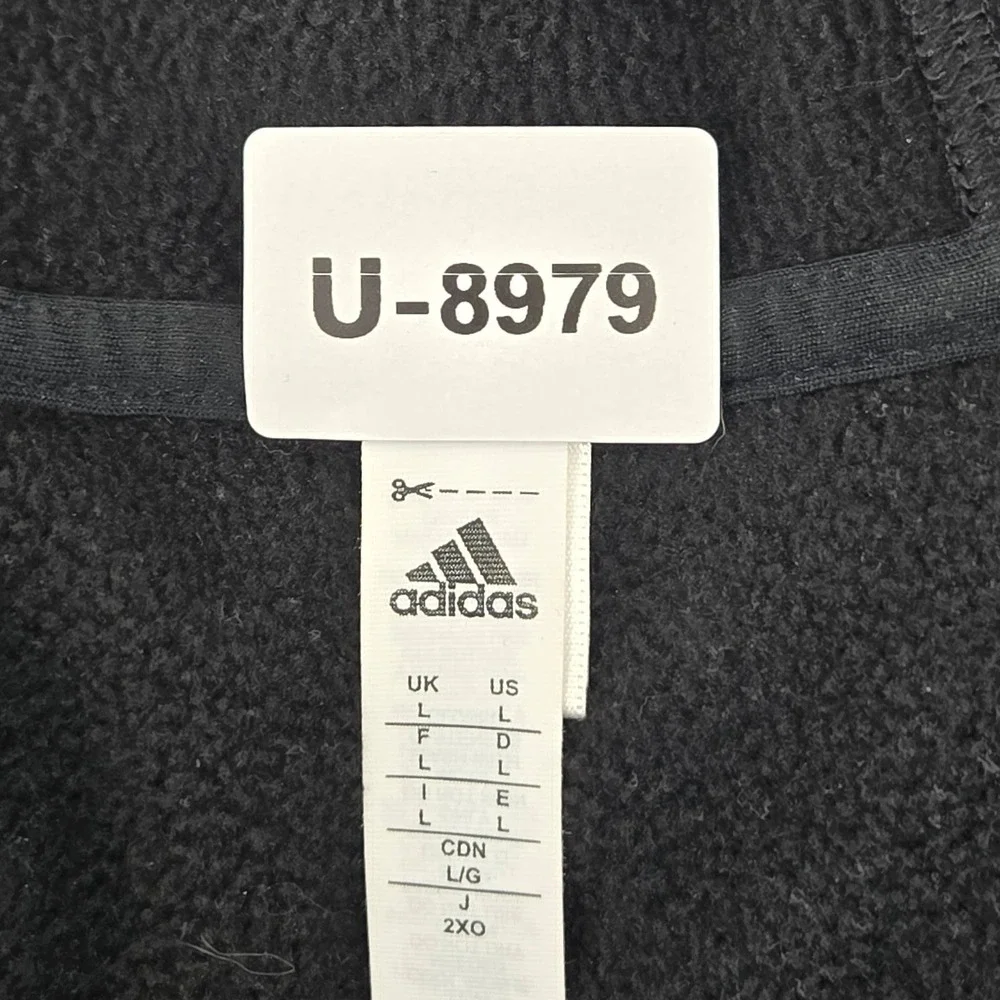Adidas‎ Men Hoodie L Black Colorblock Fleece CF9226 Activewear Gorpcore Logo